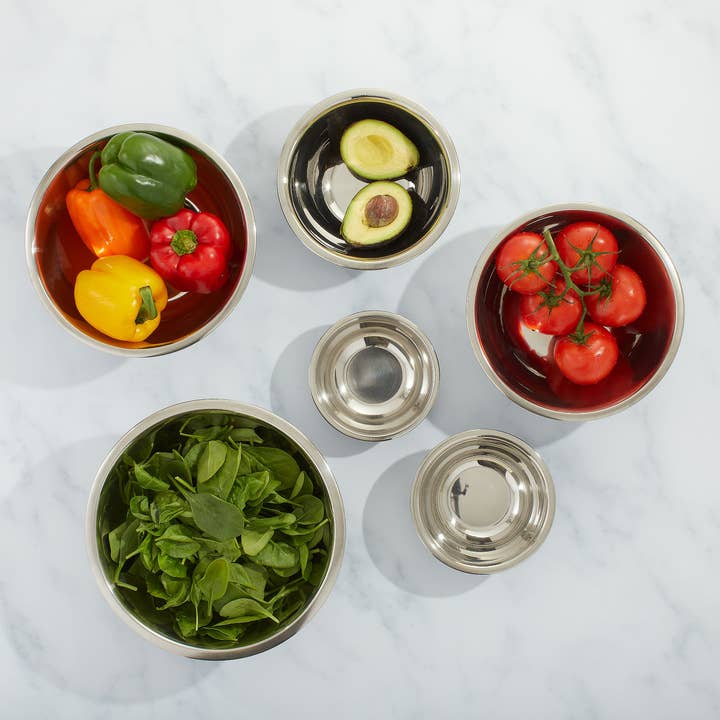 JoyJolt - Wholesale Mixing bowl - Stainless Steel Kitchen Mixing Bowls Set - 6 Pieces2