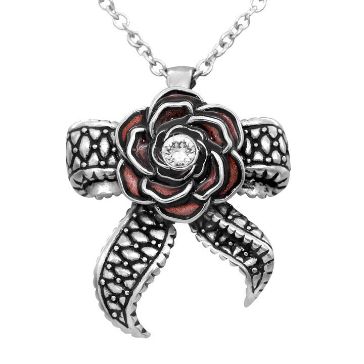 Controse Rose Necklace with Tentacle Bow for wholesale by Controse