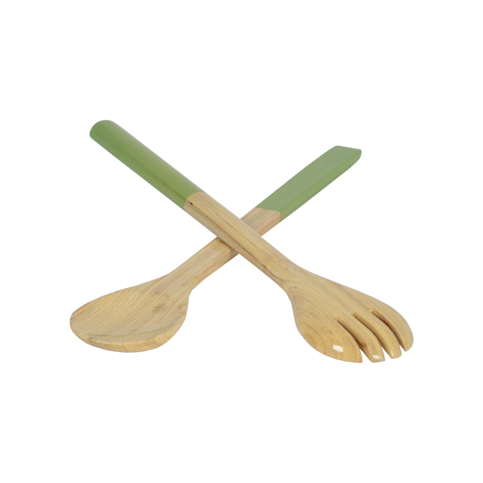 albert L. (punkt) Inc. - Wholesale Serving Utensil - Large Bamboo Server Set2