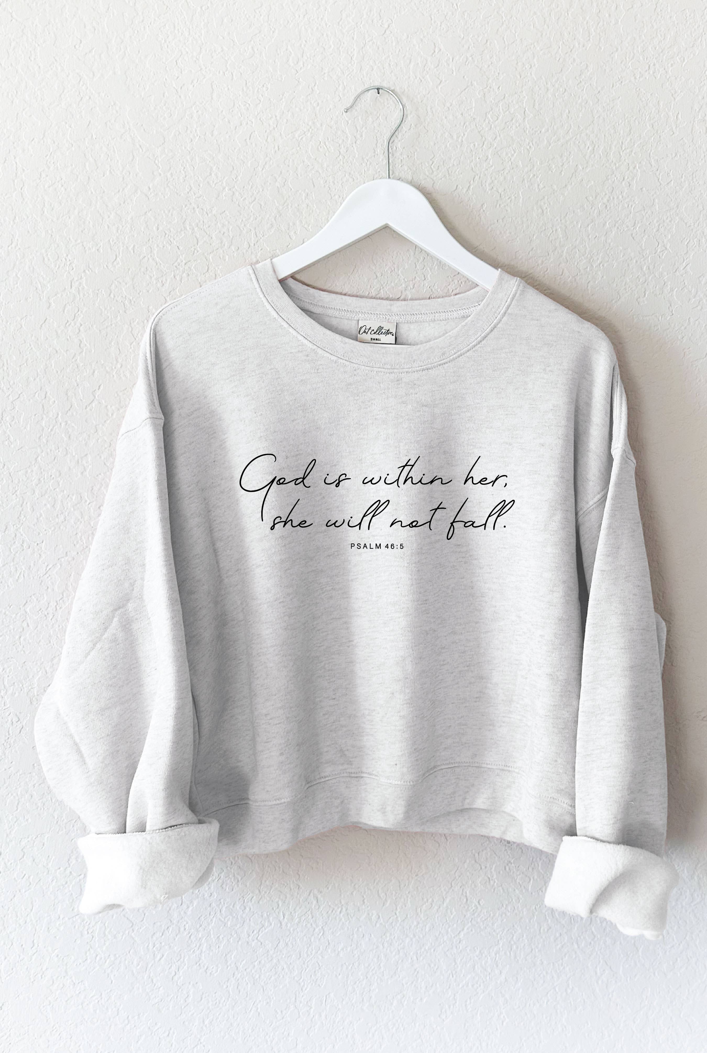 OAT COLLECTIVE - Wholesale Graphic Sweatshirt - Women's - GOD IS WITHIN HER   Mid Graphic Sweatshirt11