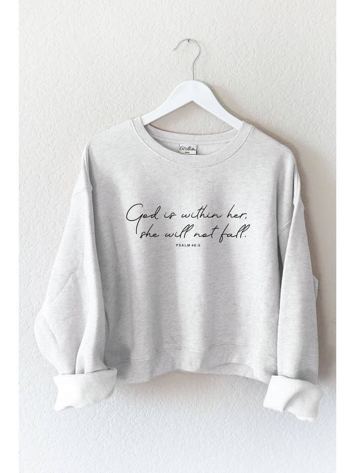 OAT COLLECTIVE - Wholesale Graphic Sweatshirt - Women's - GOD IS WITHIN HER Mid Graphic Sweatshirt11