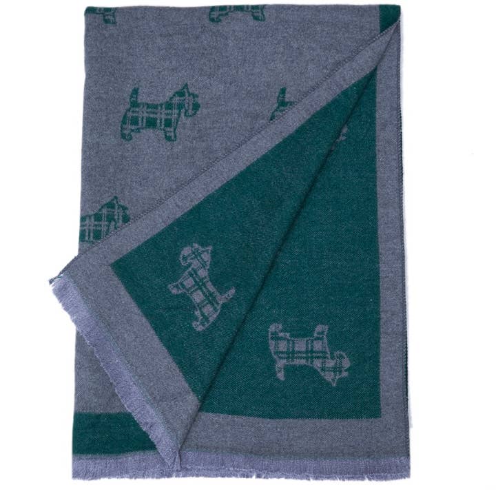 Alba Wholesale – Engroshandel Tørklæde - Dame – Supersoft Tartan Scotty Hundetørklæder