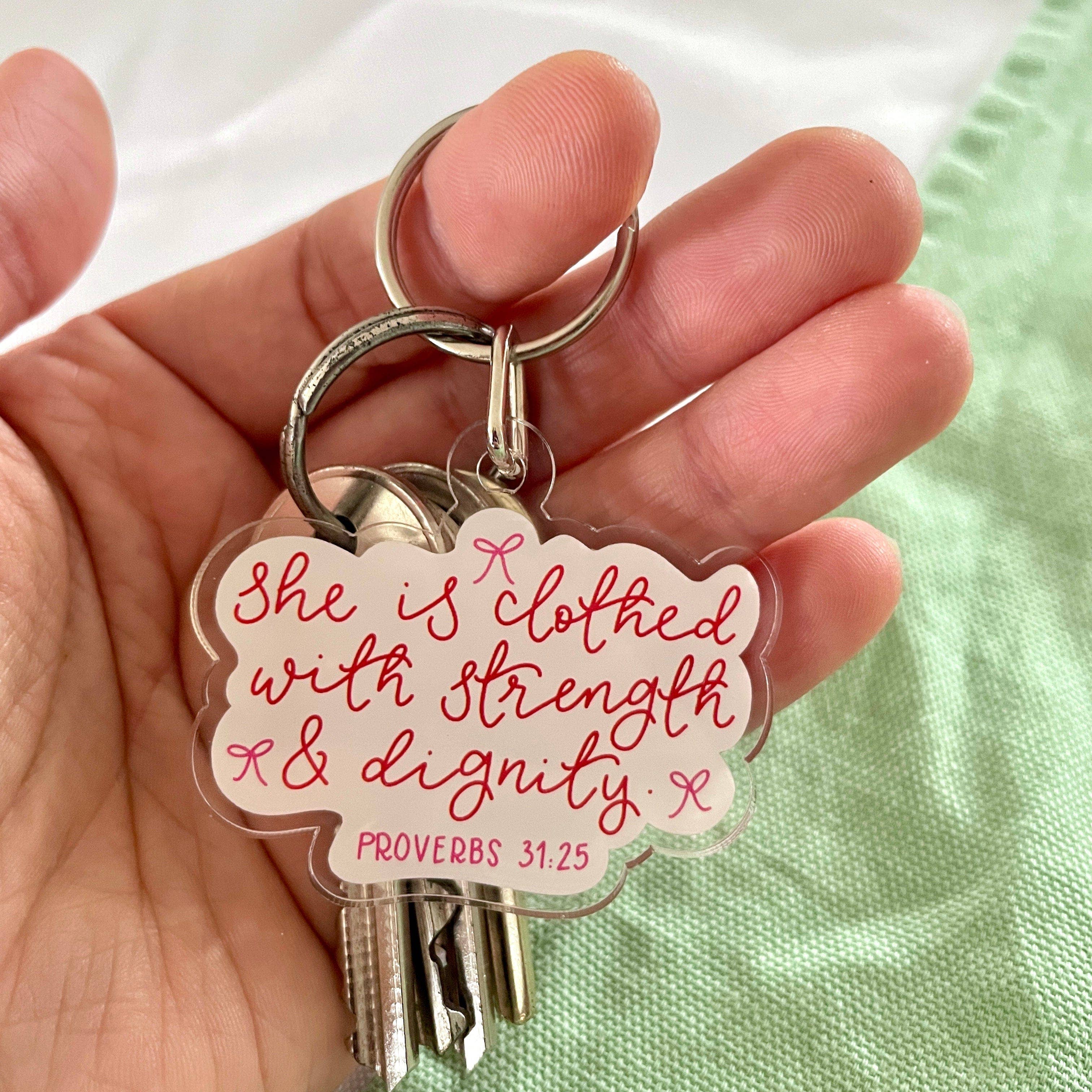 And Hope Designs - Cards, Stickers & Stationery - Wholesale Keychain - Women's - Christian keyring - Proverbs 31:252