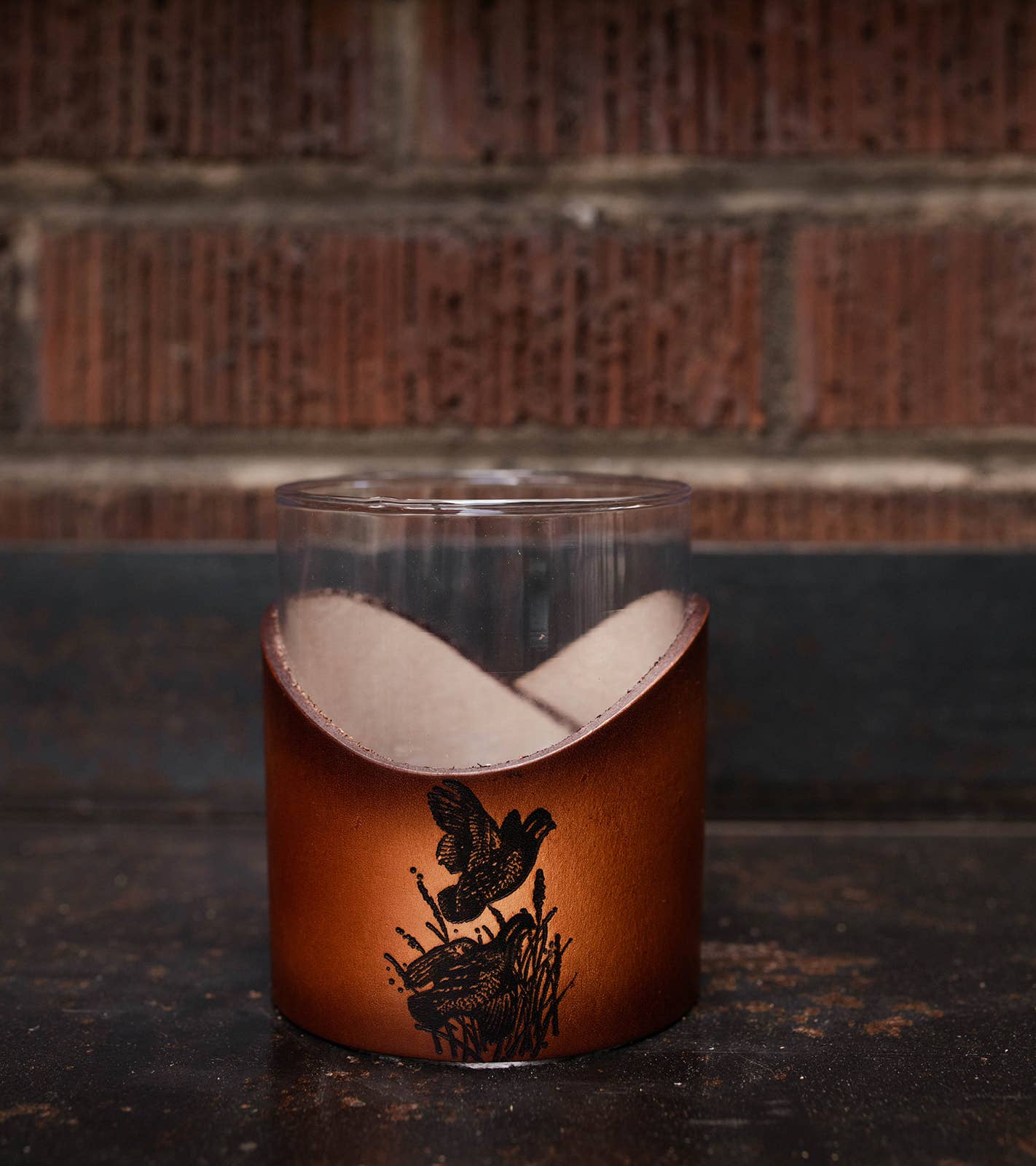 Lindy Leather – Copo de coquetel/álcool por atacado – Pele Rocks Vidro - Barware Leve Mancha Artesanal11