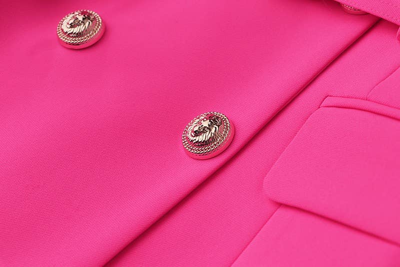 Productseeker - Wholesale Dress - Women's - DR008Y Fushcia Sleeveless Tie-Waist Suit Dress 16