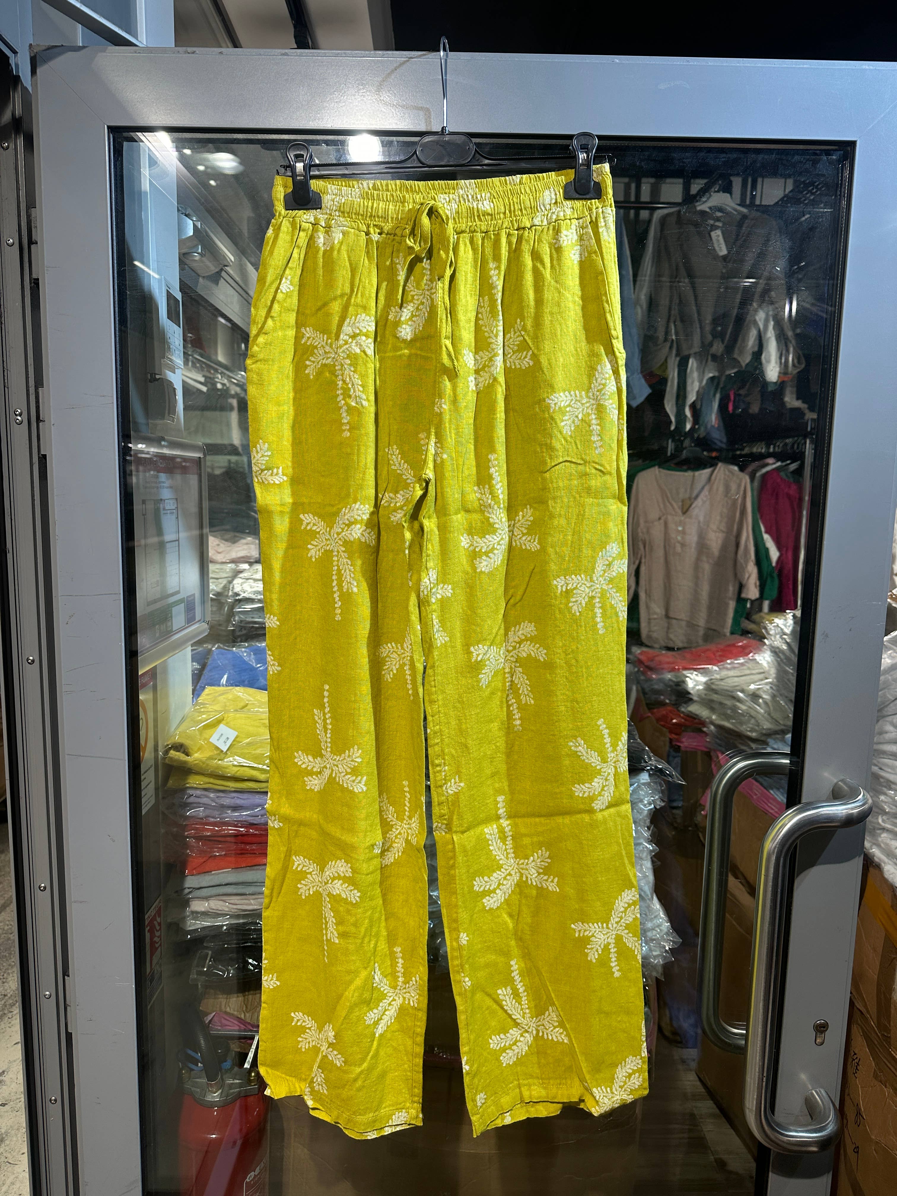 LÉA & LUC - Vente Pantalon – femme - Pantalons imprimé en 100% Lin REF.821820