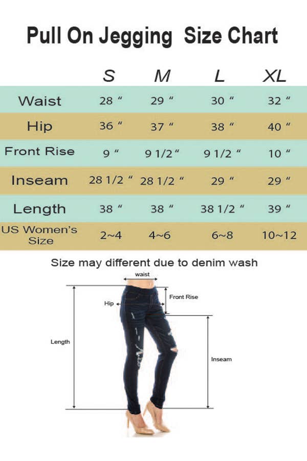 Color 5 – wholesale Jeans – Women’s – Dark ripped pull on jeans stretch denim skinny jegging pants6