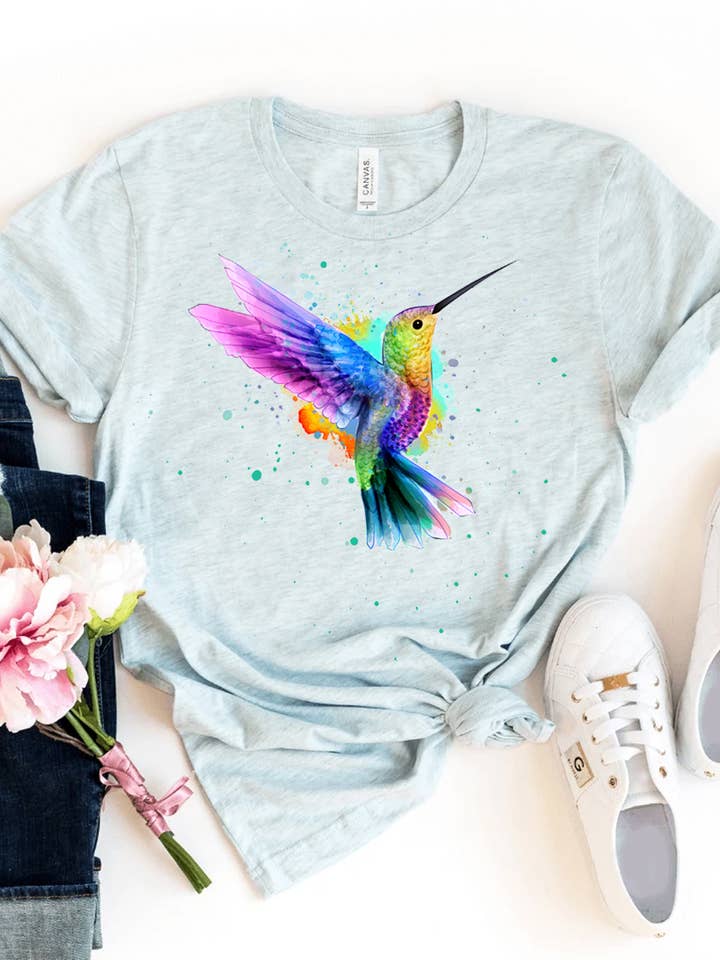 Printliss – wholesale T-shirts med screentryck – Dam – Fågel T-shirt - Bella