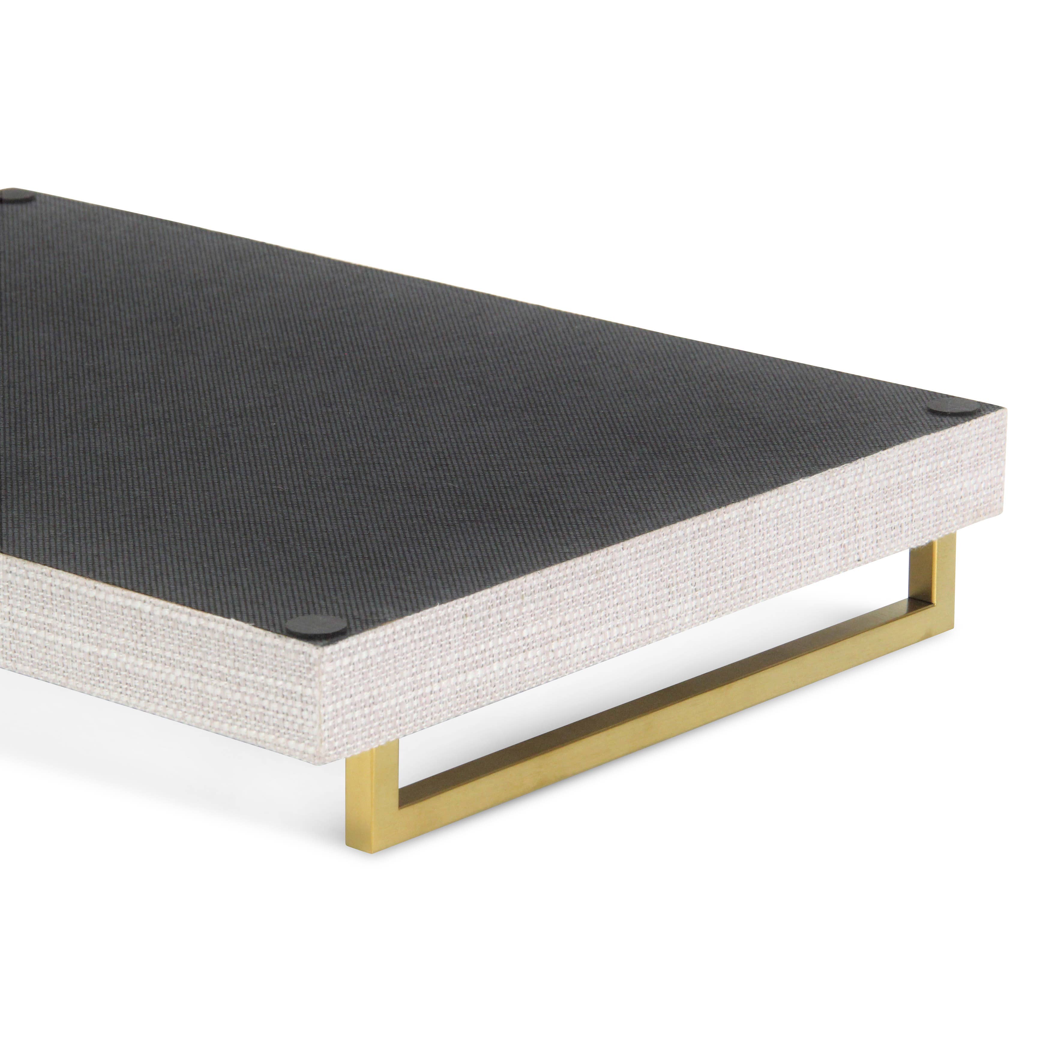 Cheungs Home Decor - Wholesale Decorative Tray - Lusan Linen Tray Set - Dark White8