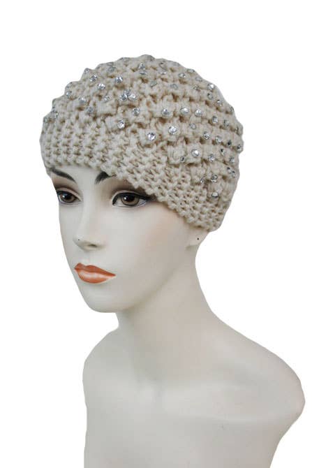 Cap Zone - Vendita all'ingrosso Fascia per capelli - Donna - Lavorato all'uncinetto con cerchietto interamente in strass4