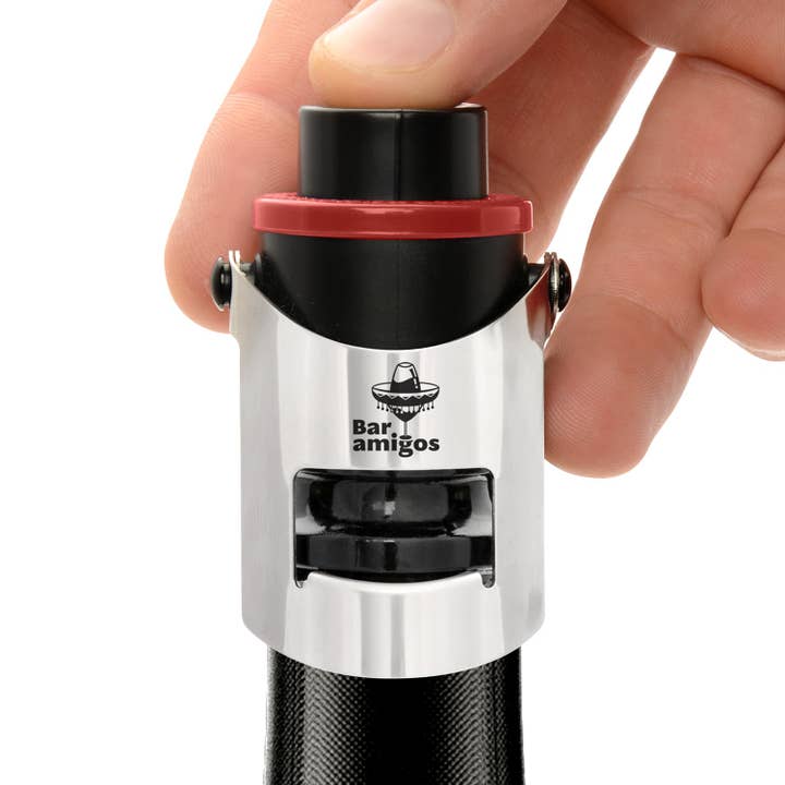 Wholesale Gifts Tomorrow – wholesale Wine stopper – Bar Amigos Wine Champagne Savers Pressure Stopper Red