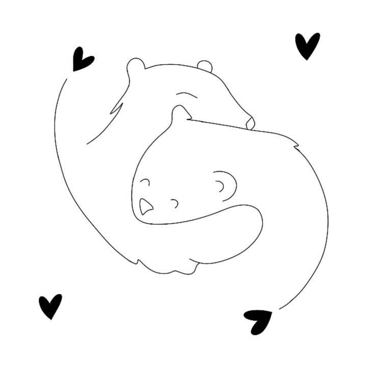 Tatouage éphémère pour Noël : Calin d'ours x5 for wholesale by Sioou