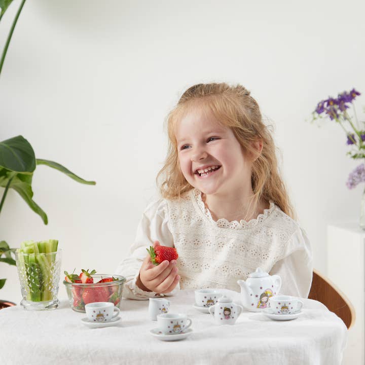 Barbo Toys - Wholesale Toy Feeding Set - Kids - Lillie & Ellie - Porcelain Tea Set 3