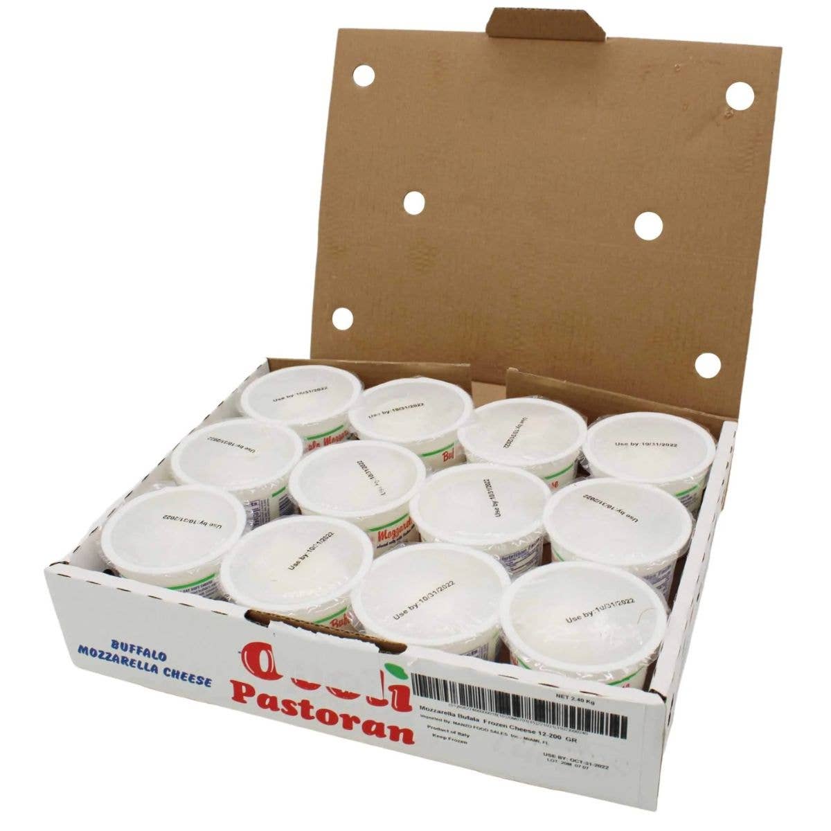 Wholesale Italian Food - Wholesale Cheese - Lupara Buffalo Mozzarella, 7 oz Ball per Cup, 12 Cups1