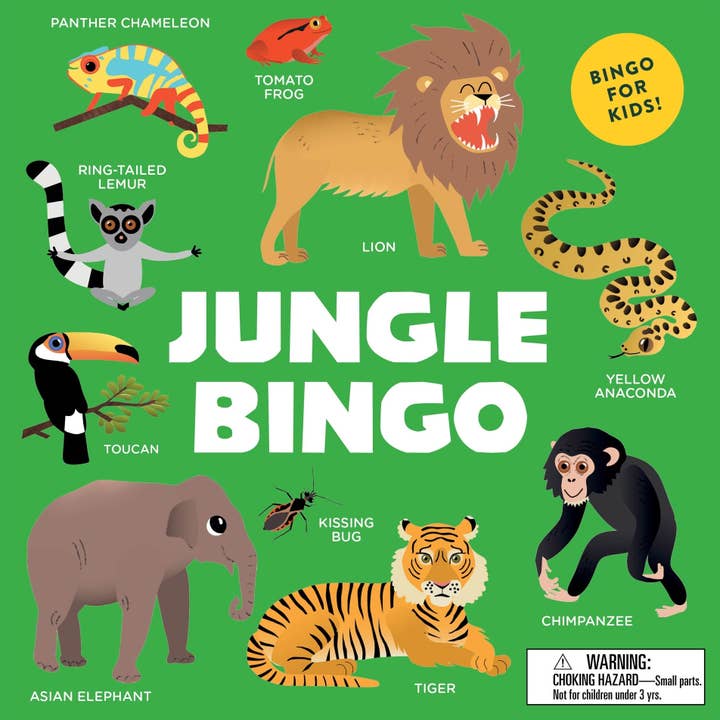 Jungle Bingo by Laurence King Publishing (Game) for wholesale by HACHETTE UK LTD X LAURENCE KING