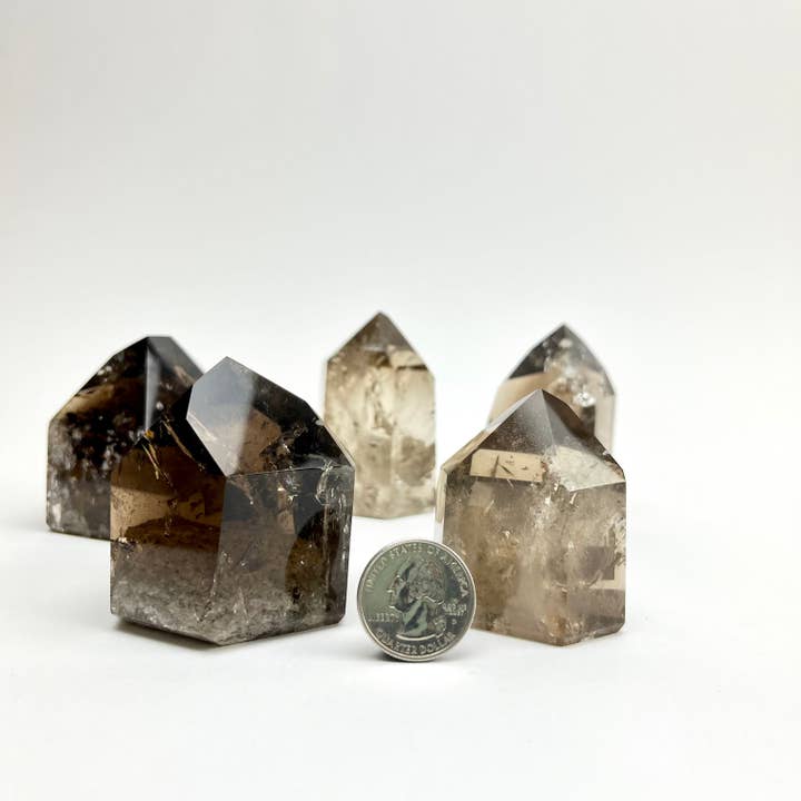 Pelham Grayson Rose - Wholesale Spiritual Stone/Crystal - Smoky Quartz | Polished Point | Brazil2