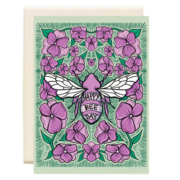 BeeDay | Birthday Greeting Card for wholesale by Inkwell Cards