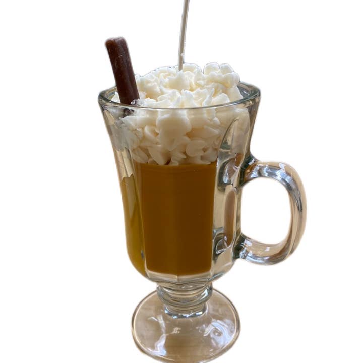 Wicks and Gifts - Wholesale Novelty Candle - Pumpkin Pie Latte-Dessert Candle Drink