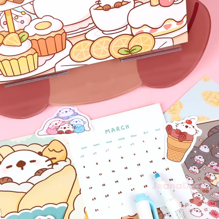 JeanaDraws - Wholesale Calendar - 2024 Lakko Acrylic Calendar12