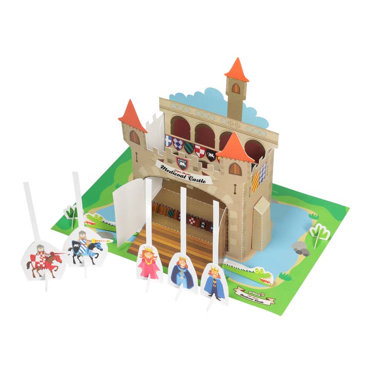 pukaca - Wholesale DIY Craft Kit - Kids - Medieval Castle Paper Theater