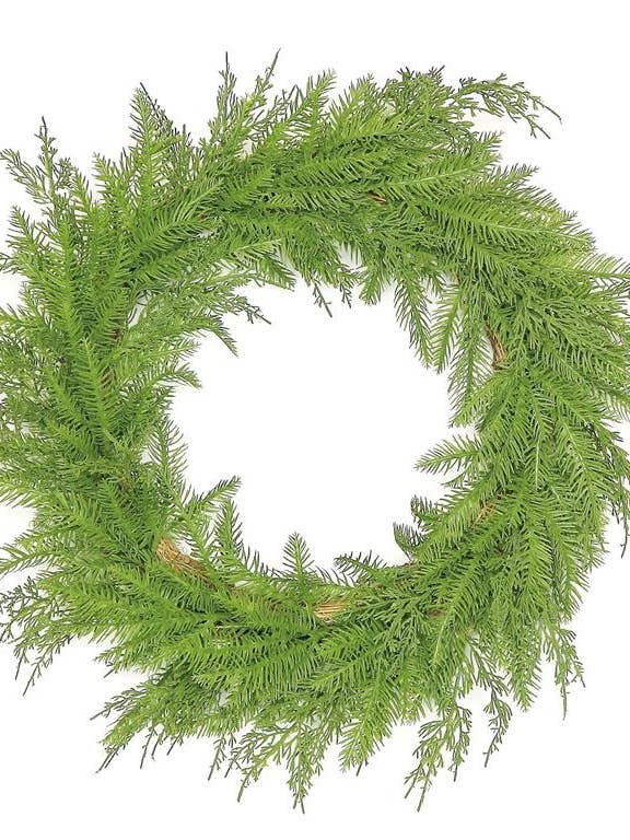 Couronne de feuillage mixte pour chambre de bébé, #XP2292-G pour la vente par Select Artificials, Inc.