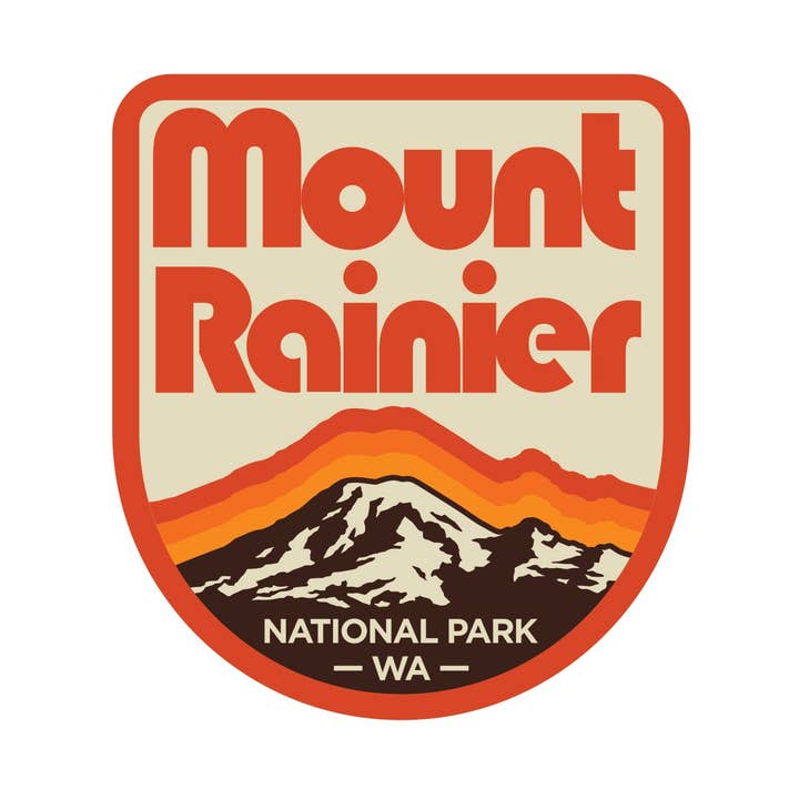 Mount Rainier National Park | Retro Repeat for wholesale by Adventure Responsibly