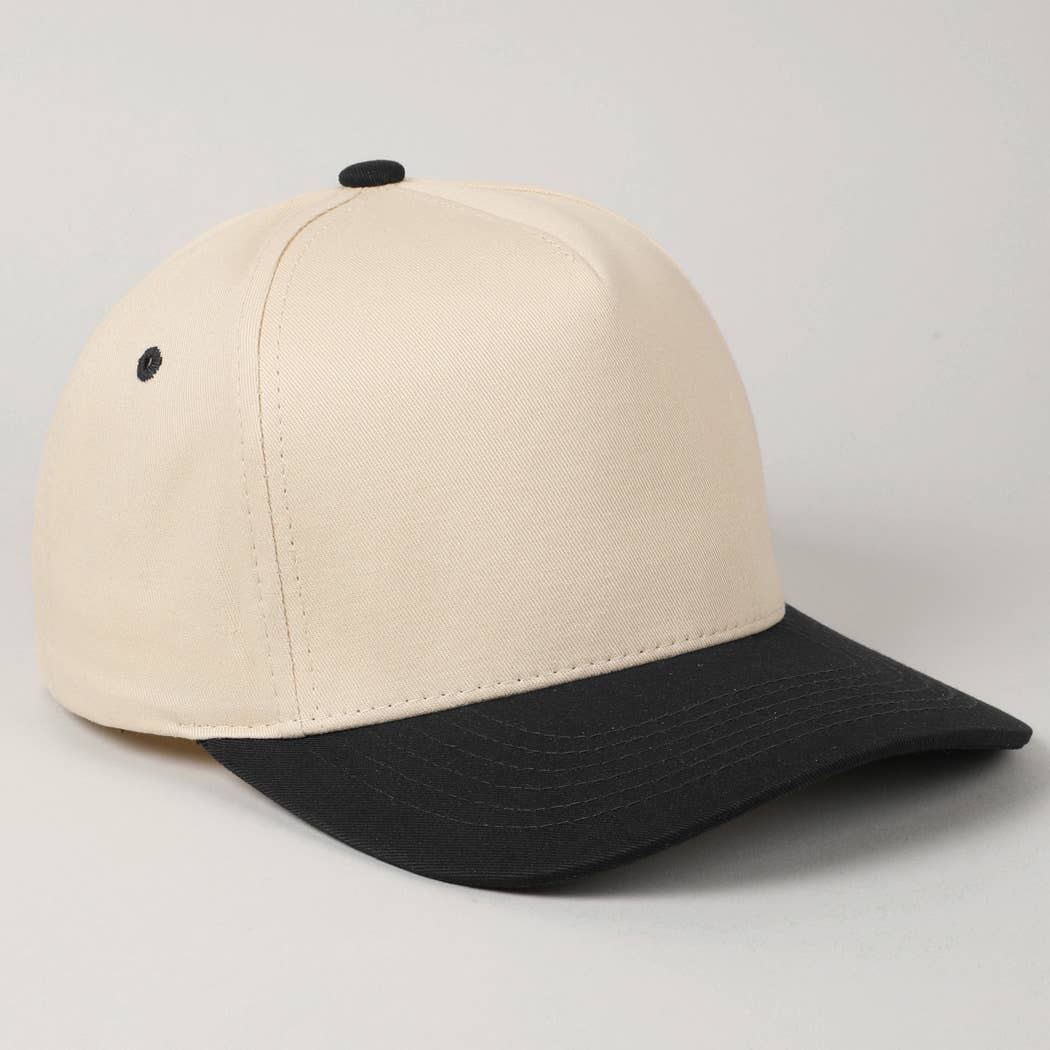 Fashion City – Engroshandel Baseballkasket - Til børn – Børns ensfarvede tofarvede baseballkasket i lærredsbomuld7