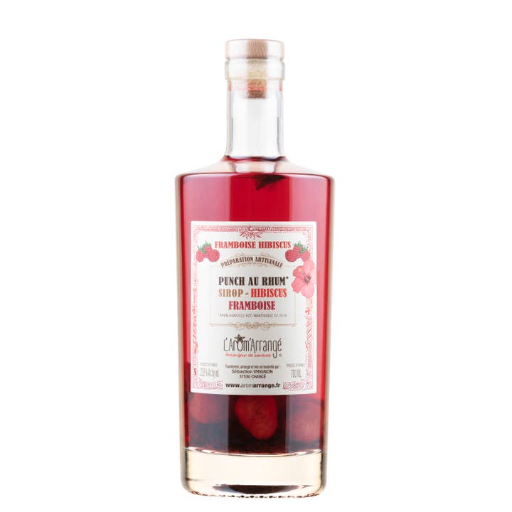 L'Arôm'Arrangé - Wholesale Pre-Mixed/Ready-Made Alcoholic Drinks - Raspberry Hibiscus Arranged Rum 70cl