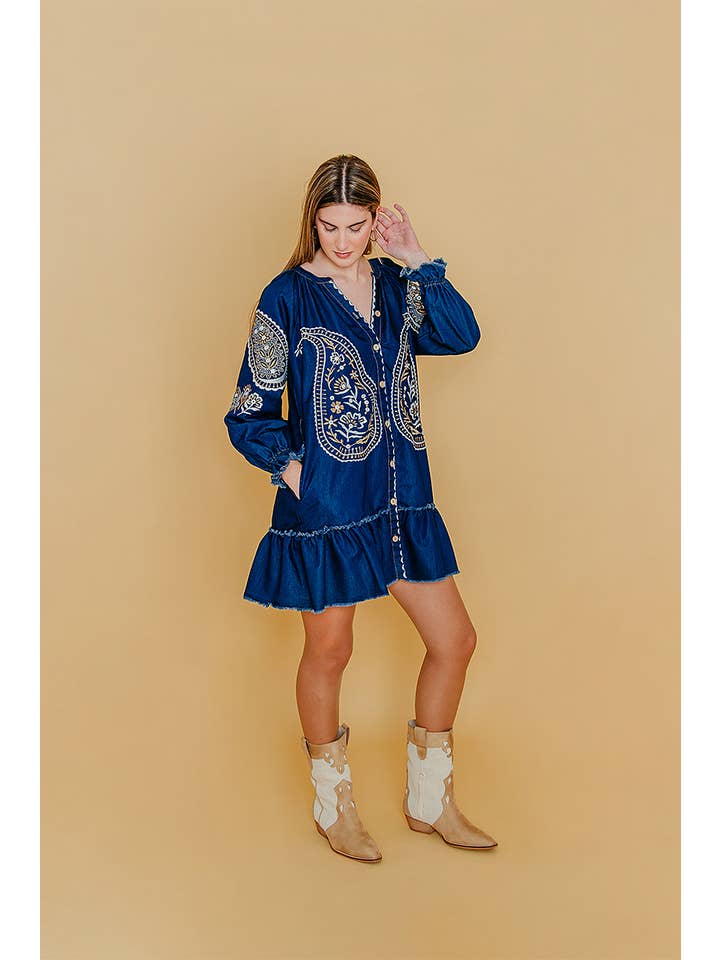 Lula Natura - Wholesale Dress - Women's - MONTANA DENIM DRESS4