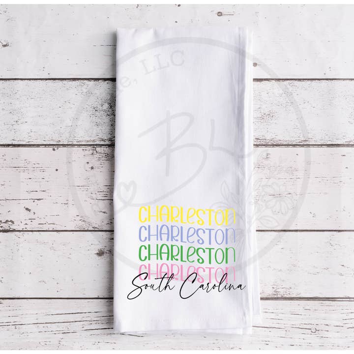 Wavy Town Geschirrtuch für den Großhandel von B4homemade, LLC