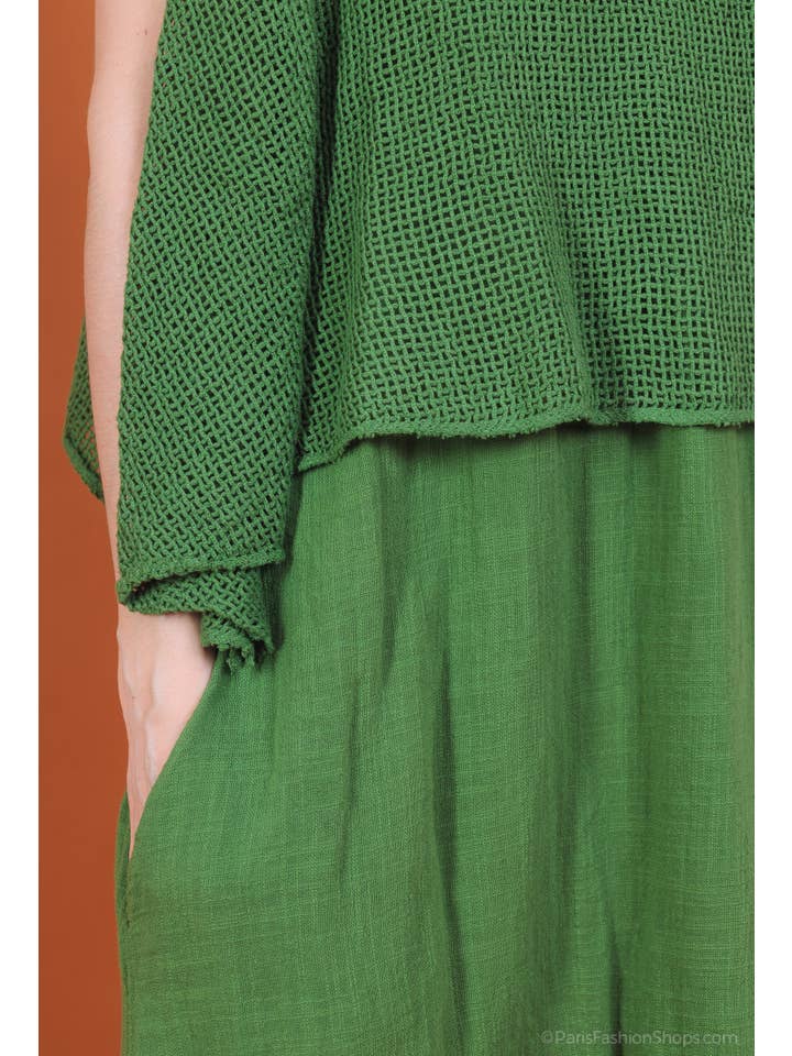 Shyloh - Wholesale Dress - Women's - Two-material cotton dress 3049619