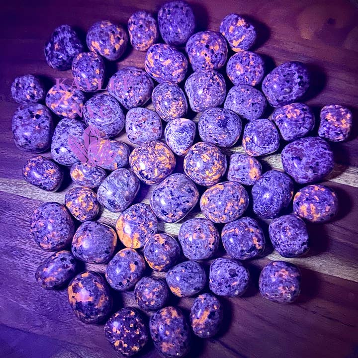 KayleeNYC - Wholesale Spiritual Stone/Crystal - 2 Lbs Natural Yooperlite aka Emberlite Tumble Crystal