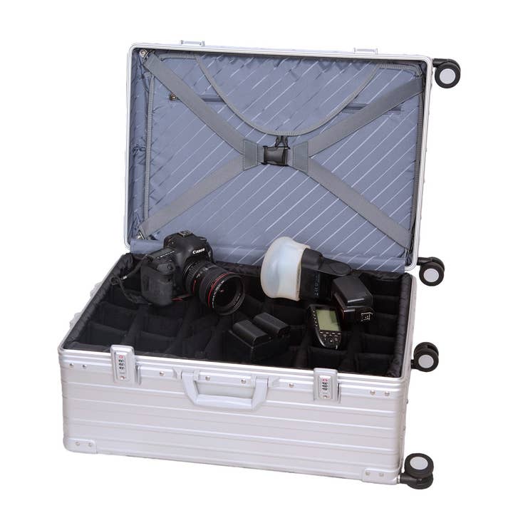 REMOVED BRAND - Wholesale Luggage - 26″ Camera Check-In W/ Divider Set