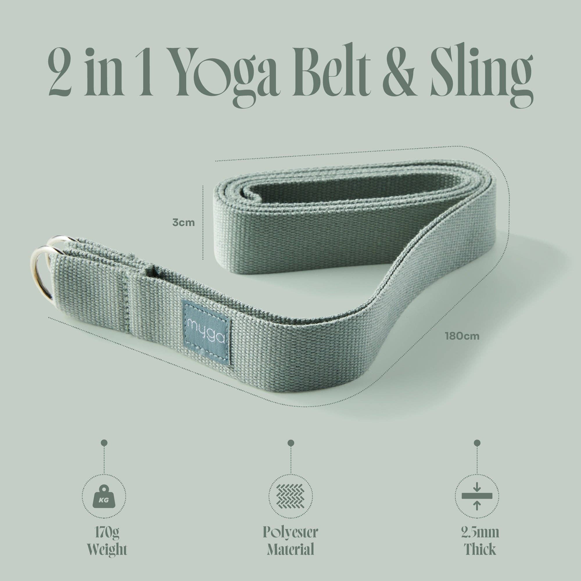 Myga - Wholesale Yoga Strap/Band - 2-in-1 Yoga Strap & Mat Carrier – Deepen Your Practice in Style32