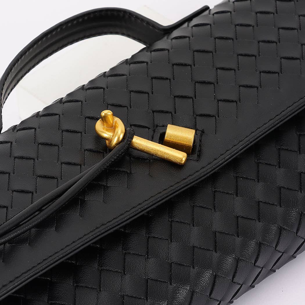 3AM BY H&D ACCESSORIES - Wholesale Top Handle Bag - Women's -  Woven Leather Handbag5