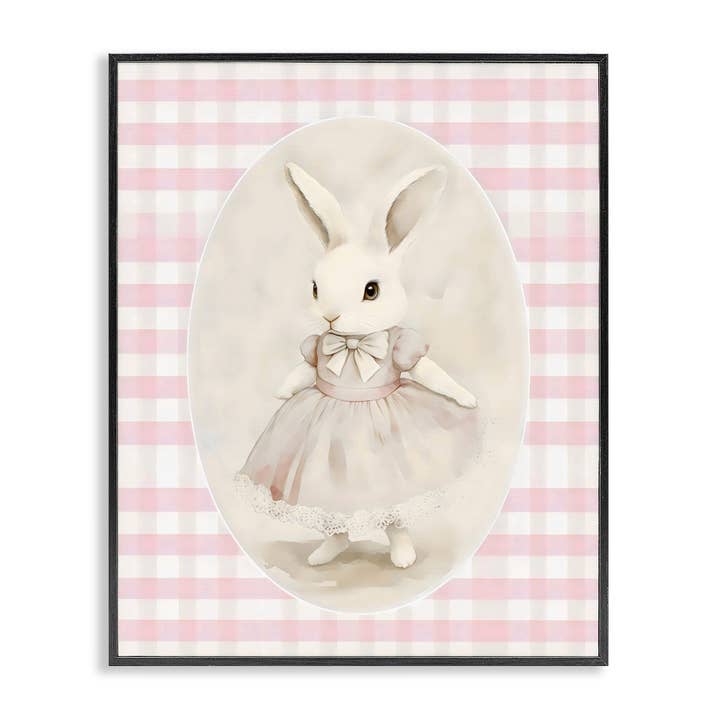 Dolce Coniglietta Rosa - Arte da Parete Incorniciata per la vendita all'ingrosso da parte di Stupell Industries