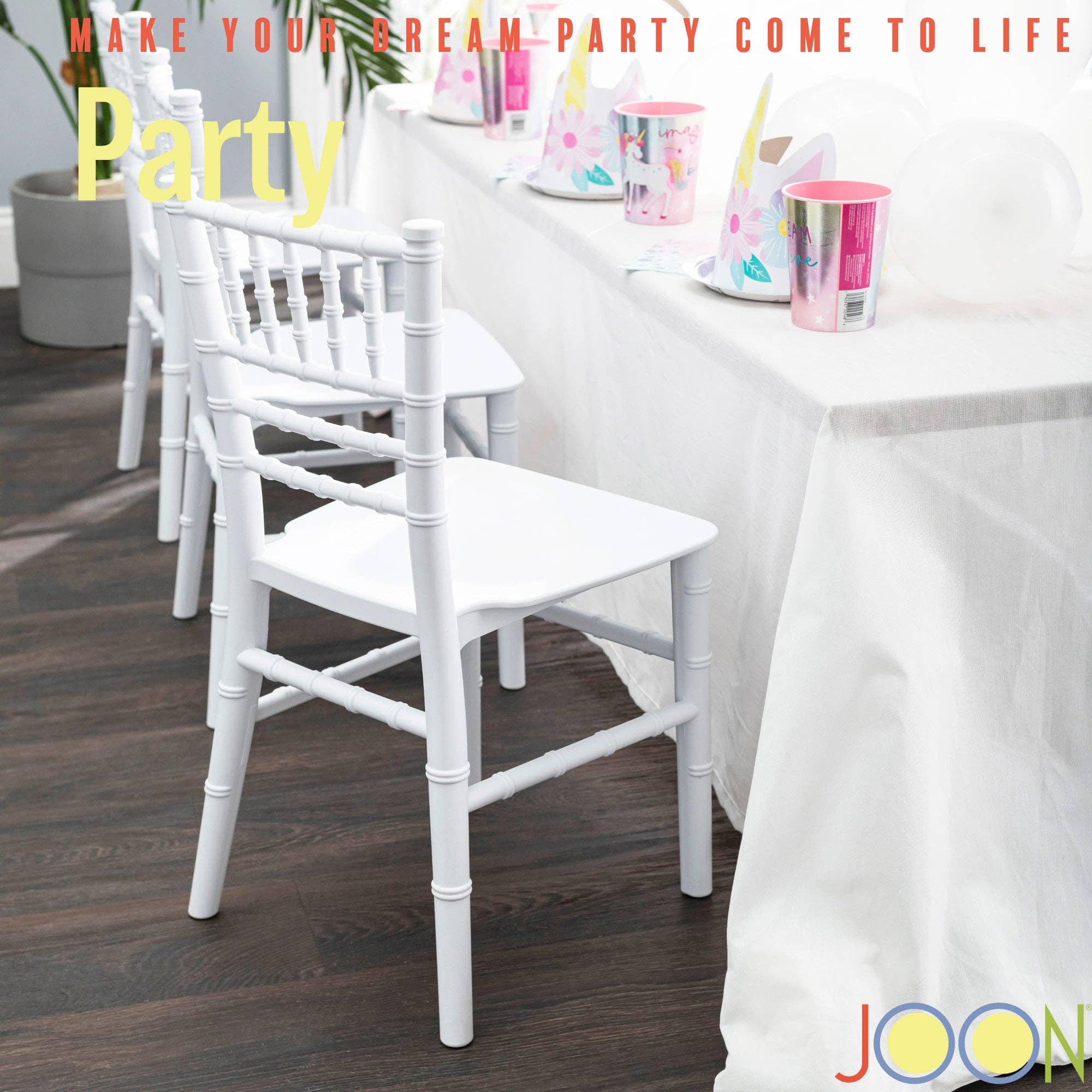 ShopBobbys - Wholesale Chair - Kids - JOON 2 Pack Kids Tiffany Chiavari Chairs, 25x13x14.5 Inches15
