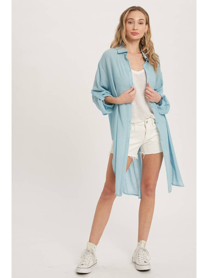 Bluivy – Camisa com botões no colarinho – Mulher por atacado – CAMISA DE PALANGRE VENTILADA COM BOTÕES4