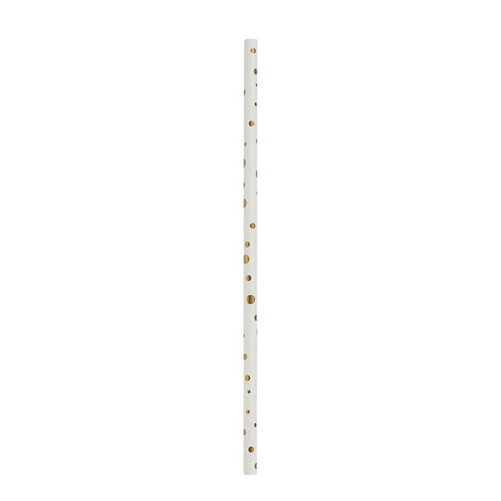 PD Party - Wholesale Disposable tableware pack - Party table ware - straws gold/white0