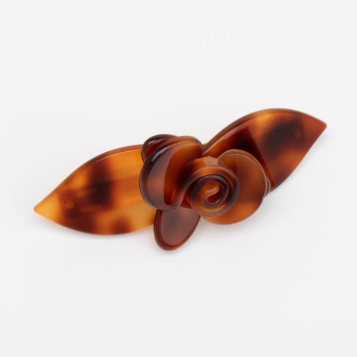 Fermaglio piccolo «Orchid» - Icon - in acetato per la vendita all'ingrosso da parte di Déliska-H