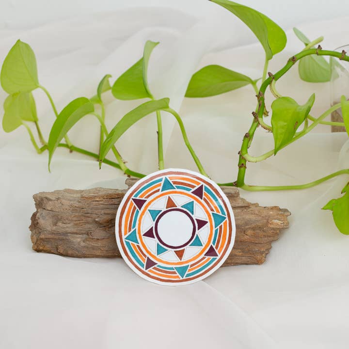 Autocollant Mandala Grounded pour la vente par Beacons Mandala