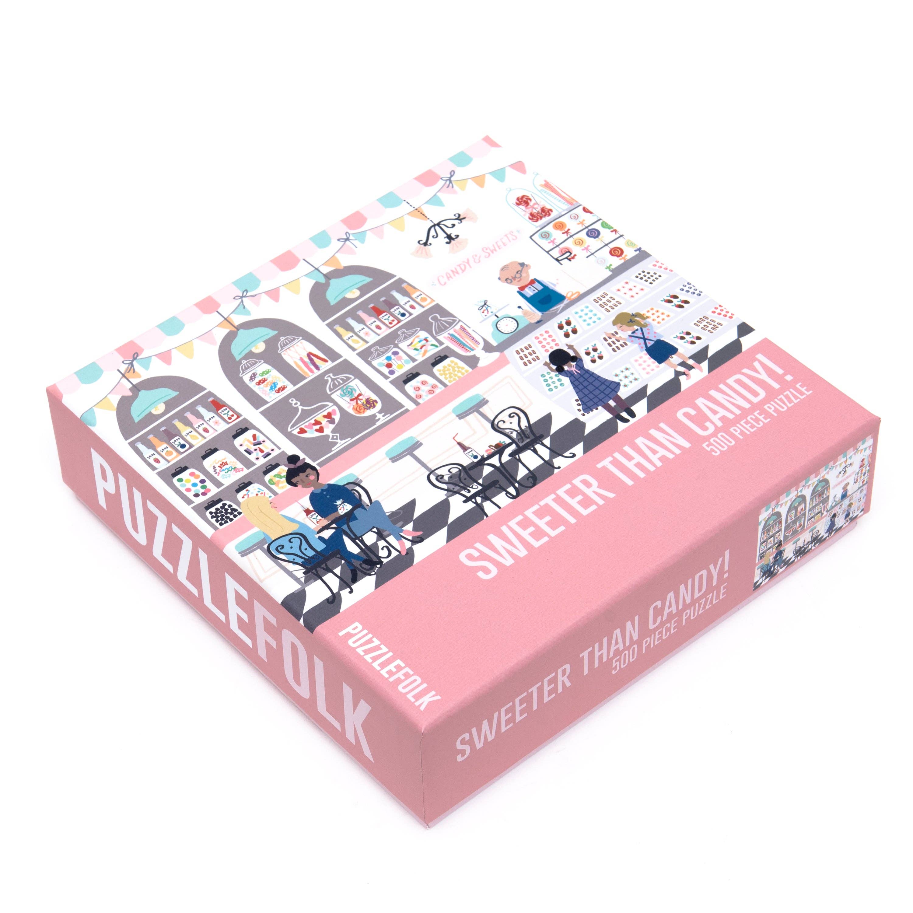 Puzzlefolk - Vente Puzzle – adulte - Plus doux que des bonbons ! Puzzle de 500 pièces - Boutique de bonbons1