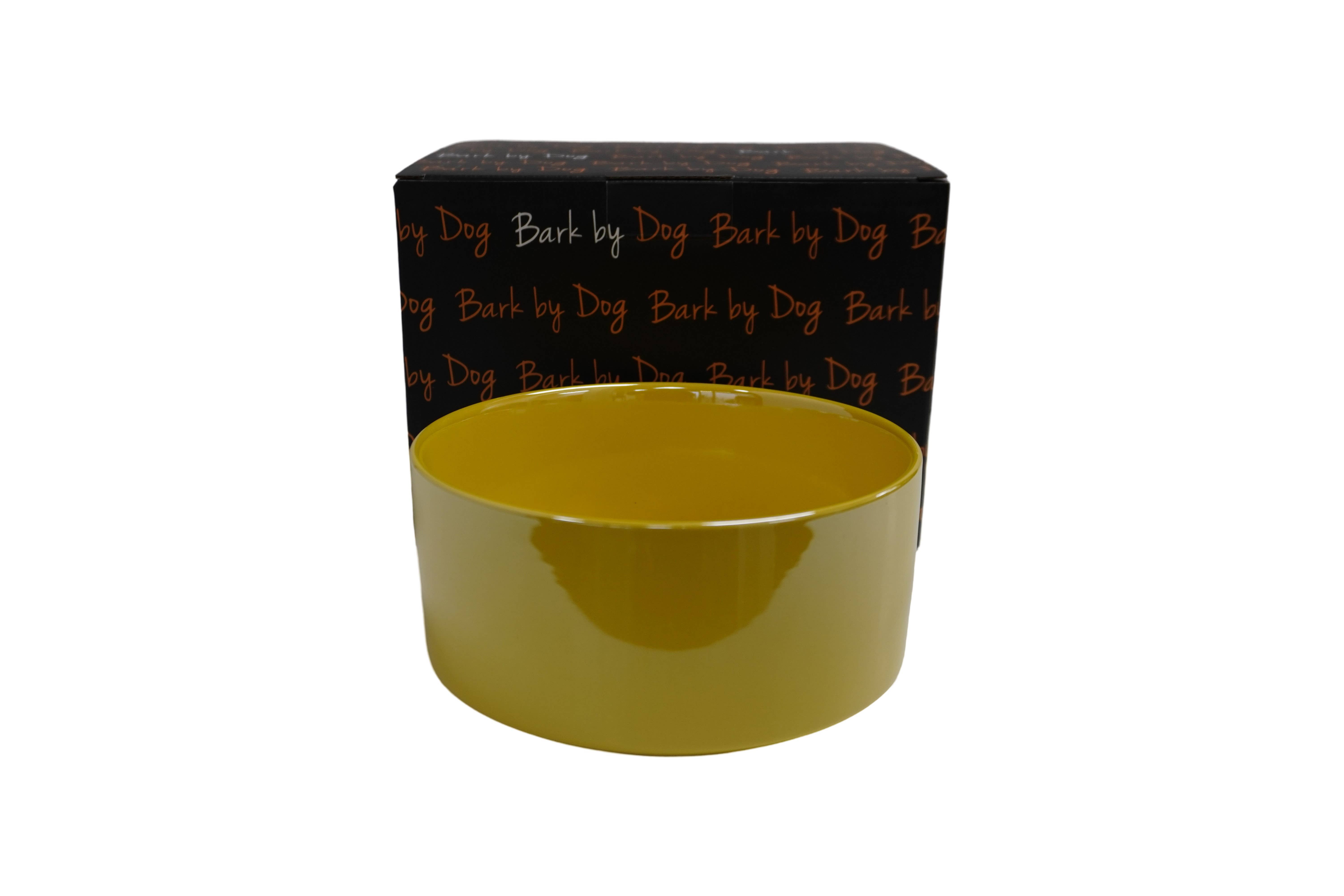 BARK by DOG - Wholesale Pet Bowl - Cat/Dog - 4 Pack- Luigi Luxe Yellow Dog Bowl1