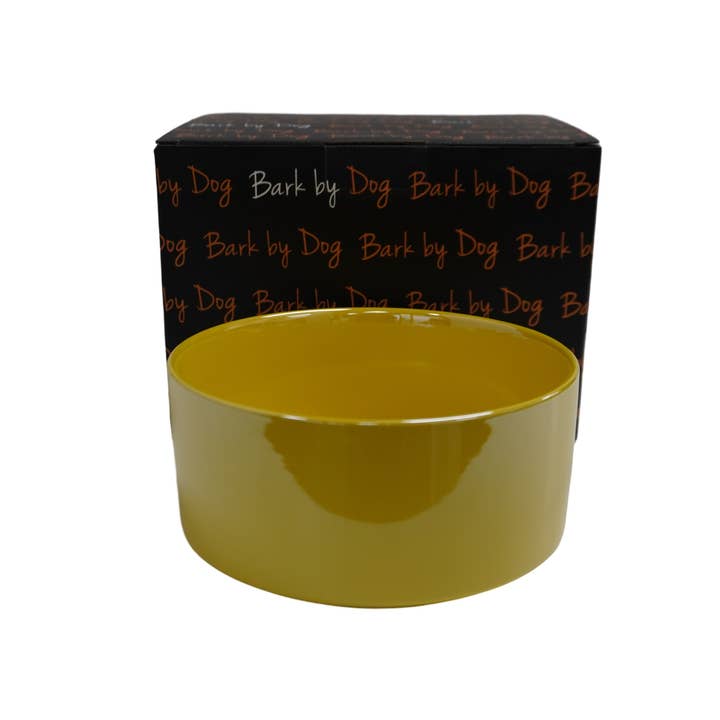 BARK by DOG - Wholesale Pet Bowl - Cat/Dog - 4 Pack- Luigi Luxe Yellow Dog Bowl1