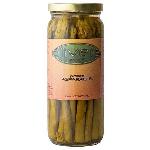Pickled Asparagus 16oz for wholesale by Olivers Gourmet Company