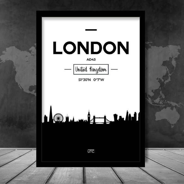 Impresión del paisaje urbano de la ciudad de Londres para venta al por mayor de Artze Wall Art