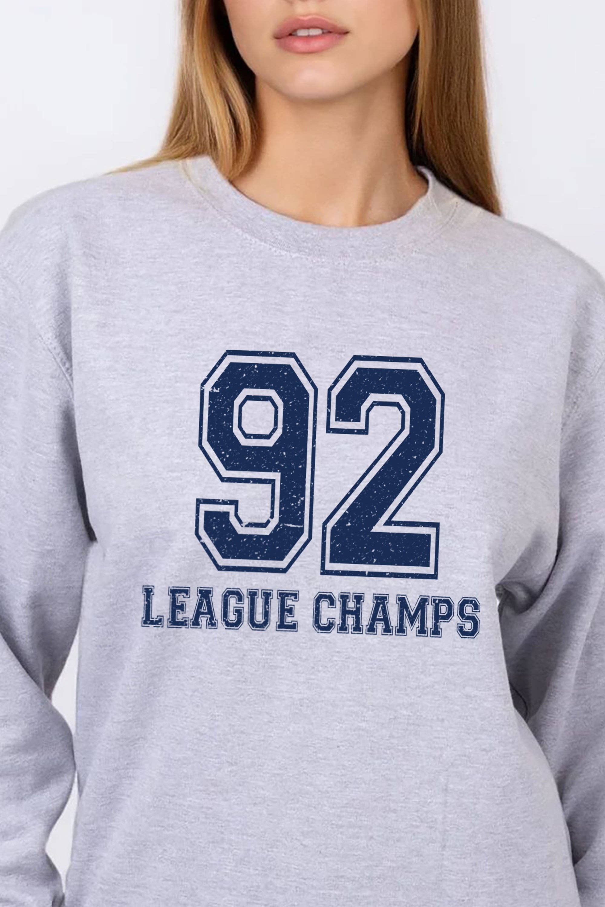 Missi Clothing – wholesale Graphic sweatshirt – Women’s – 92 League Champs Printed Sweatshirt5