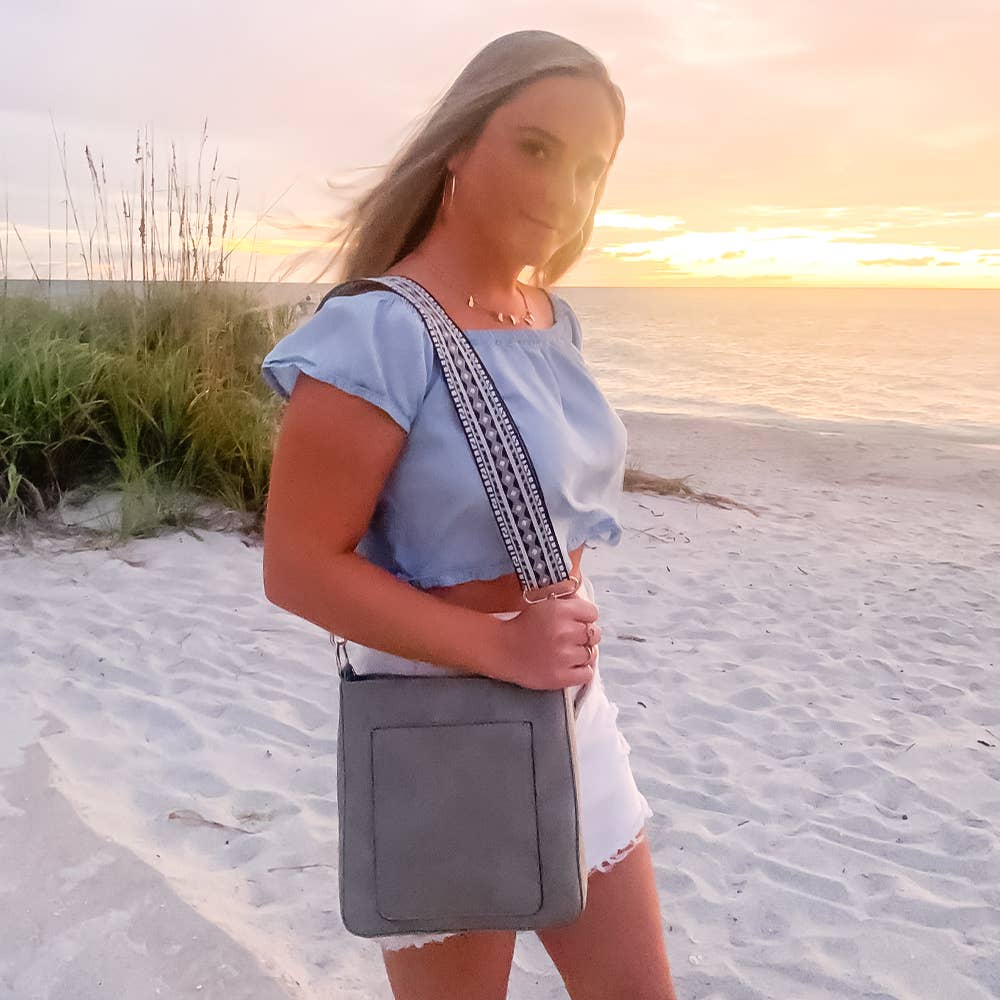 K. Carroll Accessories - Vente Sac à bandoulière – femme - MAY SUEDE CUIR VÉGÉTALIEN BANDOULIÈRE🍁5