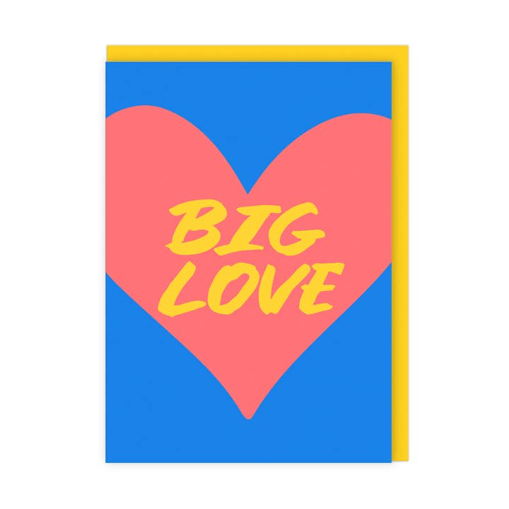 Big Love | Colourful Uplifting Greeting Card for Support for wholesale by LoveLossDiscoballs