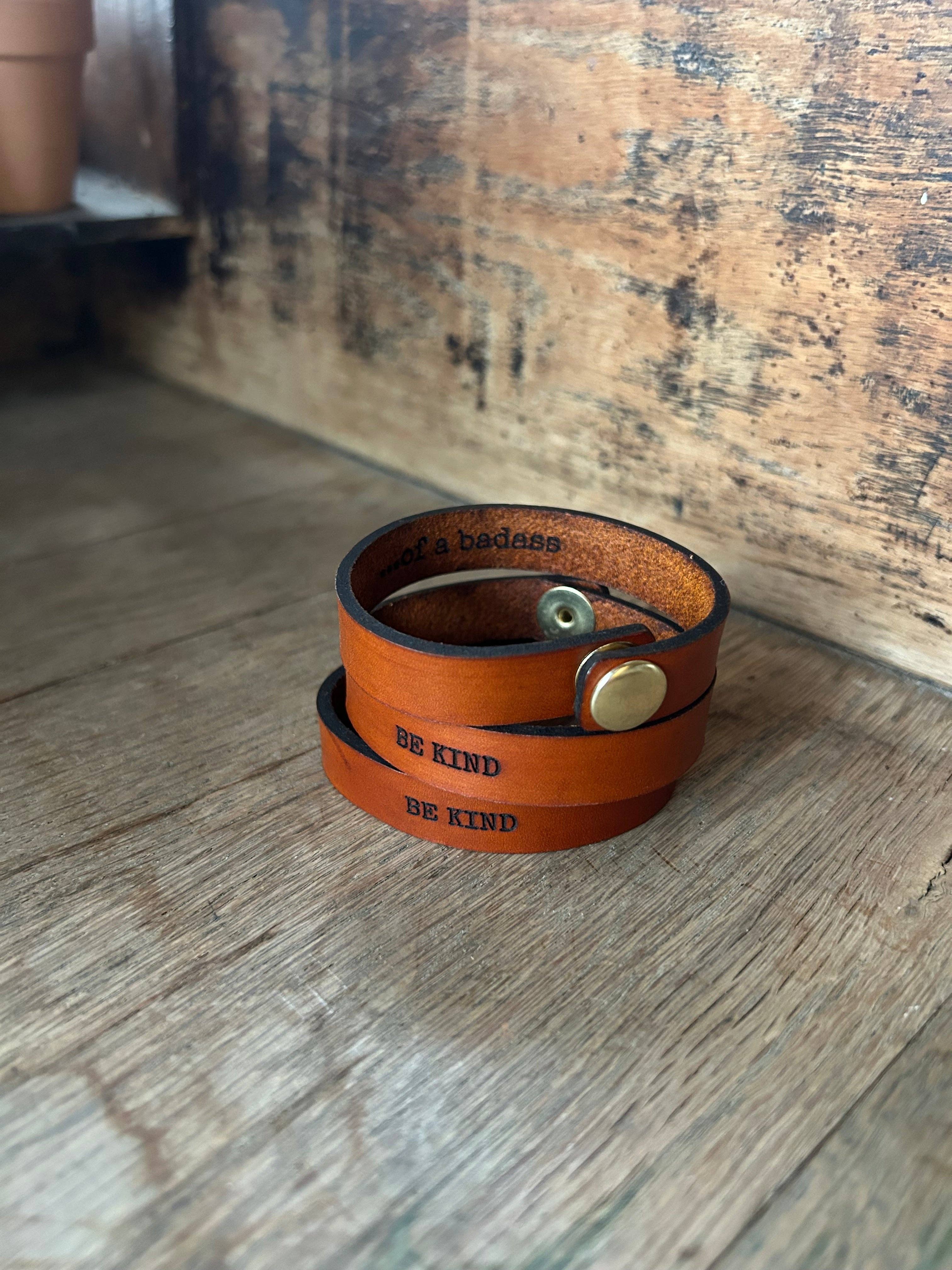 Left Grain - Wholesale Cuff Bracelet - Be Kind.....of a Badass  Friendship Bracelet4